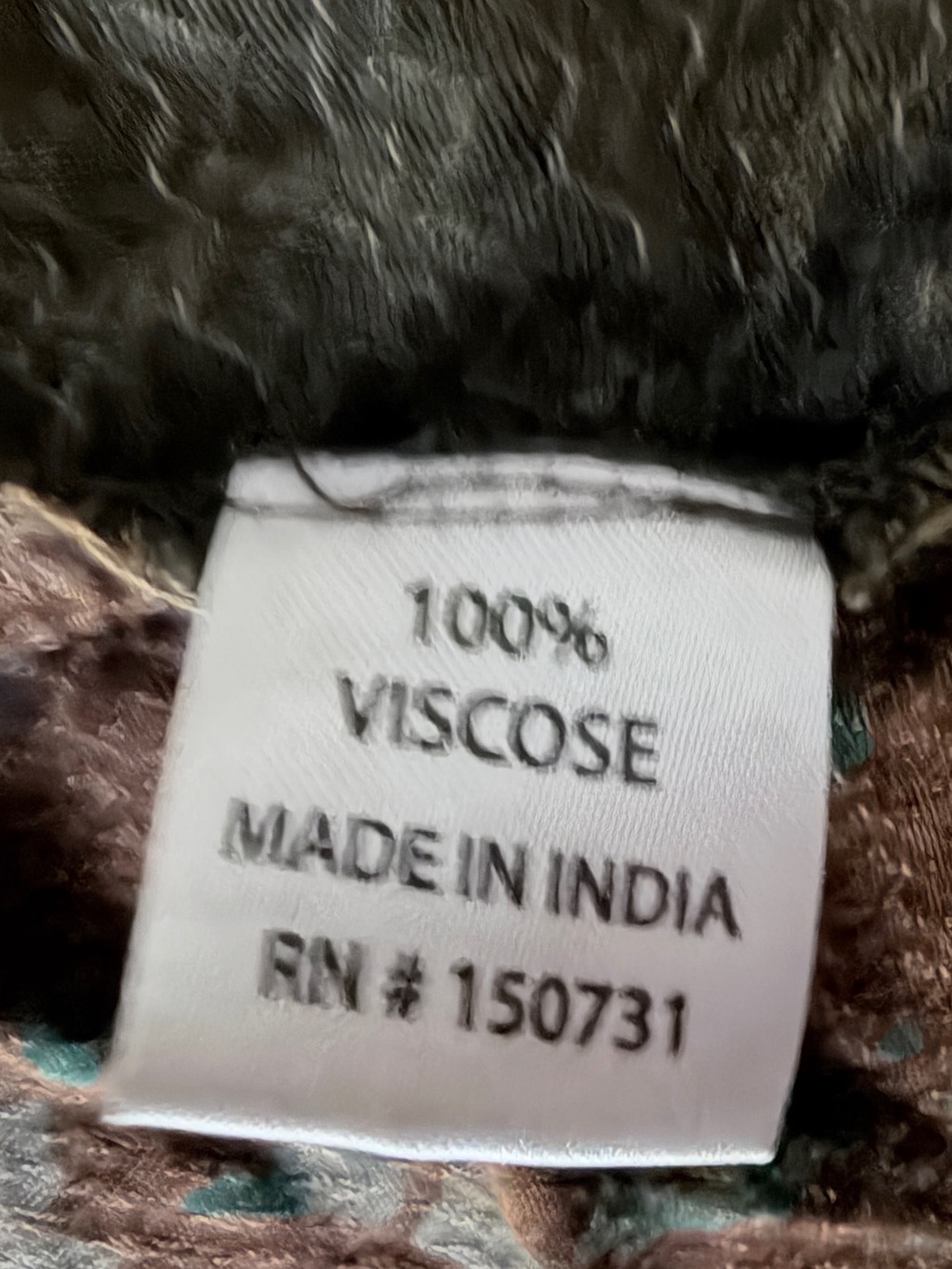 Boho Patchwork Draped Cape Jacket in Olive Multi - Picture 6 of 14